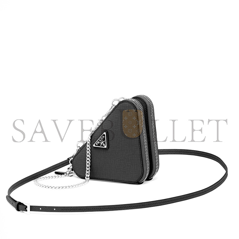 PRADA SAFFIANO LEATHER MINI POUCH 1NR015 (15*10cm) 